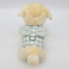 퍼니독 반려견 베이직 체크 하네스, 민트, 1개