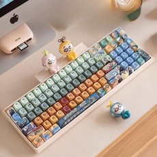 로프리 LOFREE Luofei 기계식 키보드 무선 블루투스, 100키 두부색 키보드