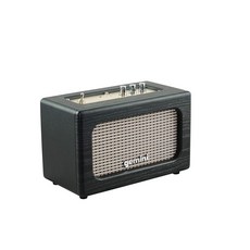 Gemini Sound GTR-100 레트로 블루투스 휴대용 스피커 30W 빈티지 스테레오 아날로그 손잡이가 있는 5.0 무선 오디오 스피커 AUX 입력 8시간 재생