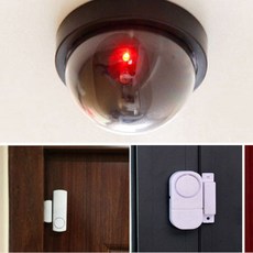 모형CCTV 모형카메라 감시카메라 모조CCTV 공갈 감시 모조 가짜 시시티비 페이크 방범용, 도어경보기소형