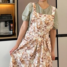 슬픽 어린이집 미용실 주방 여자 예쁜 카페 앞치마, 1개, 핑크