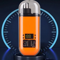 휴대용 충전식 전동 코털 트리미 정리기 깍기 깍이 제거기 콧털, 블루, 블루, ZP-10/02