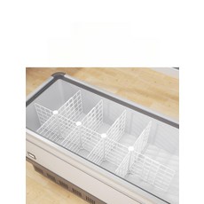 냉동고 파티션 아이스크림 바스켓 정리대 칸막이 냉장고 4칸 41x41x32cm, 8칸 83x41cm