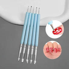 7/10/12/15/20m 핑크 프렌치 네일 아트 라이너 페인팅 브러쉬 5 개/대 초박형 길쭉한 라인 드로잉 펜 DIY, 07 TB050