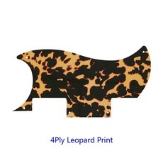 커스텀 기타 픽가드 에피폰 스페셜 스크래치 플레이트 다중 색상 불꽃 패턴, 색상: 13. 4Ply Leopard Print, 1개