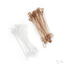 스토리 미니 커피스푼 티스푼 머들러 미니티스푼 젓는스푼, 브라운