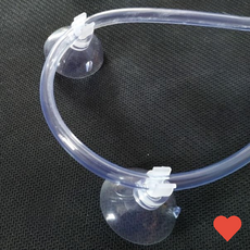 물 생활 어항 에어호스 정리 고정 흡착 고무 수조