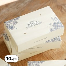 꿀스틱 답례품 결혼식 돌잔치 국내산 벌꿀 허니스틱 무료 라벨스티커 증정, 선물패키지, 10세트