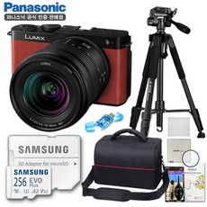파나소닉 정품 루믹스 DC-S9 + S 20-60mm KIT/디럭스 삼각대 패키지 8종세트/256G/TJ, 레드