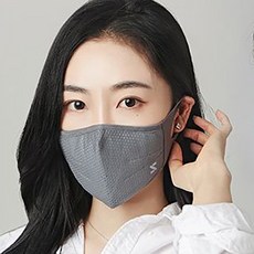 3D 에어 돔 마스크 (봄 가을 겨울), 그레이 XXL, 1개, 1개입