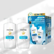 팬틴 샴푸 극손상 케어 실키 스무스 케어 750ml 2개입, 1세트