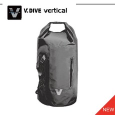 V.DIVE 45L 防水雙肩背包 戶外溯溪潛水裝備袋, 黑