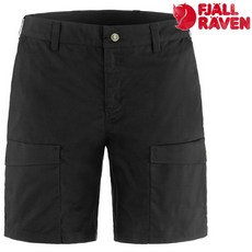 Fjallraven 北極狐 Abisko Hybrid Trail 女款 短褲, 550 黑,38