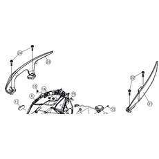 PGO TIG 原廠後扶手 - 四色可選, 1個, 炫亮白(左or右)