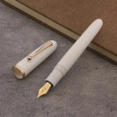 JinHao 9016 하트 비트 만년필 아크릴 투명 흰색 스핀 35MM 편지지 사무실 학교 용품 쓰기 잉크 펜, 05 white, 02 에프