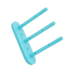 나사산 보빈 보관 랙 3층 4층 5층 보빈 보관 스탠드, 1개, 3 Blue