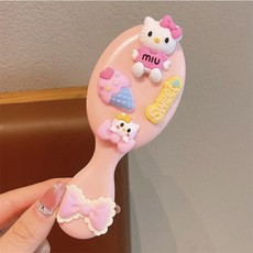 산리오 입체 미니 헤어브러쉬 빗, 헬로키티, 1개
