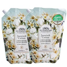 르샤트라 초고농축 섬유유연제 보타닉캐슬 자스민&코튼 리필, 2개, 1.5L
