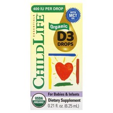 차일드라이프 어린이 비타민 D3 400IU 내추럴 베리, 6.25ml, 1개