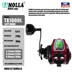 SAMOLLA 數顯水滴輪, 1個, 黑紅TX1000雙拼左手