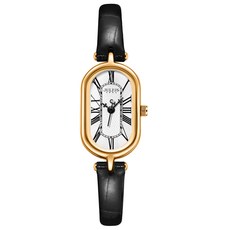 JULIUS 聚利時 凡爾賽斯 皮革復古橢圓形腕錶 JA-1432 (四色/18X27mm)