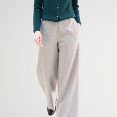 비꼴리끄 울 뒷밴딩 세미 와이드 팬츠 B254WS1060 656400