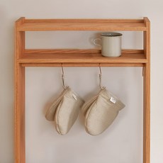 코르(corr) 주방장갑 오트밀 2P, 오트밀(린넨면) 2P