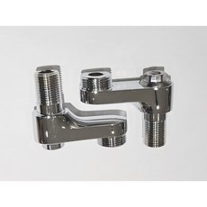 TOTO 恆溫龍頭後彎角 進水彎腳 溫控水龍頭配件 THD94 鍍鉻金屬 兩件組, 1個