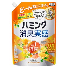Kao 花王 Humming 體感長效除臭織物柔軟精 橙花香氛 補充包, 1個, 950ml
