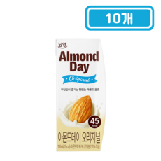 남양)아몬드데이오리지널, 190ml, 10개