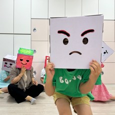 [힐링박스] 표정 종이가면 활동놀이 얼굴가면 꾸미기