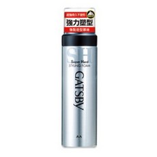 GATSBY 柔軟造型護髮慕絲 持久定型 清爽不黏膩 輕鬆打造理想髮型, 1個, 強黏/SH, 185g