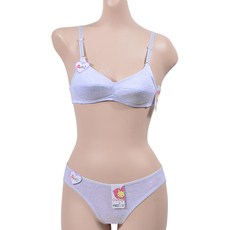 봉주르 인체공학적 입체설계 주니어 2단계 AA컵 브라팬 80AA/FREE 그레이 8_003