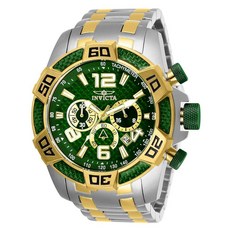 Invicta 남성용 프로 다이버 스쿠버 25857 쿼츠 시계 투톤 골드 다이버 크로노그래프 무브먼트