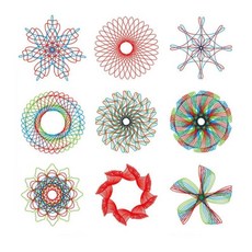 기하학 도형 그리기 스피로그래프 톱니기어 세트 디자인자 유치원 유아수학 모양그리기 톱니바퀴 준비물