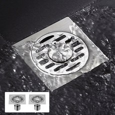 ZOZOFO 스텐 하수구 트랩 2개 10cm 하수구트랩 냄새 차단 트랩 스텐레스거름망 만능마개 벌레차단 냄새차단 커버