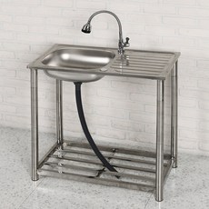 대형 간이싱크대 조리대 대형 농막 업소용 싱크대 개수대 스테인리스304