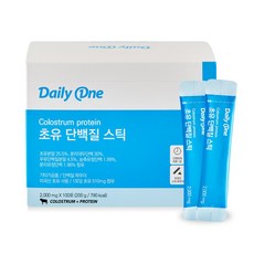 데일리원 초유 단백질 스틱 100 100포, 1통, 1개, 200g