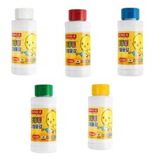 동아 딩동댕 노랑병아리 물감 세트, 200ml, 5색