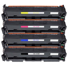 포스앤토너 캐논 CRG-054 CRG-054H MF6495CXKG LBP621CW LBP623CDW MF641CW MF643CDW MF645CX 프린터사용가능 호환토너 재생토너, 1개, CRG-054 표준용량(4색1세트)