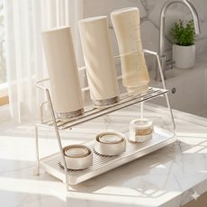 마글론 2단 스텐 컵거치대 텀블러 건조대, 10.5cm, 1개