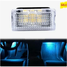 쿠쿠스토어 테슬라 모델 3 Y S X LED 분위기 발 웰 조명 자동차 인테리어 바닥 문 웅덩이 장식 램프 액세서, 03 T-BLUE, 03 8 PCS
