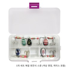 루어 미끼 회전 글리터 핸드 셰이커 바이오닉 미끼 원투 메탈 글리터 3g~7g 가짜 미끼, 5개
