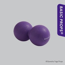 가네샤 베이직프랍스 TPE 마사지볼 듀얼, Purple, 1개