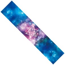 [스케이트보드]테이프 스티커 보호 댄스 롱 보드 그립 테이프 스케이트 미끄럼 방지 사포 다채로운 그래픽 데크 122cm, 8)H, 1개