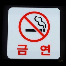 콩콩 사각 금연 표지판 사인보드, 금연(과태료)