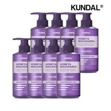 쿤달 허니 앤 마카다미아 단백질 트리트먼트 블랙베리베이 500ml x8개, 8개