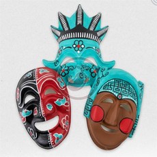 깨들 DIY 민속탈 색칠 세트 부네탈, 하회탈