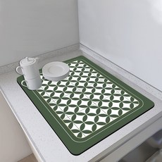 廚房碗盤瀝水墊水杯乾燥墊咖啡機浴室吸水墊餐桌檯面墊子吸水速幹廚房瀝水墊1540*50cm, 1個, 廚房瀝水墊15