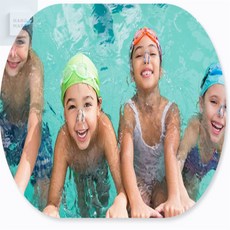 행마트 수영 코마개 방수코마개, 블랙, 1개